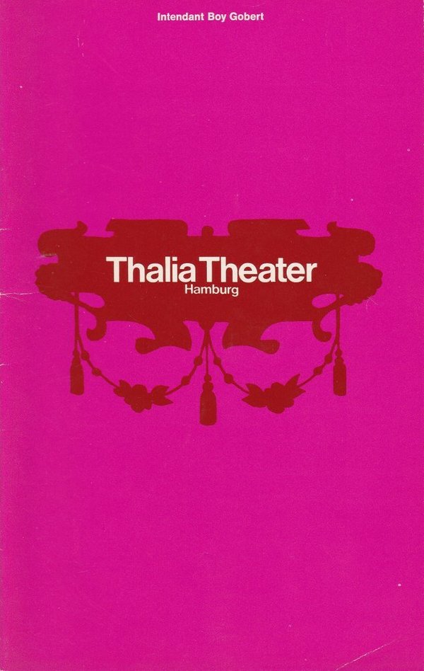 Programmheft Nikolaj Gogol DER REVISOR Thalia Theater Hamburg 1970