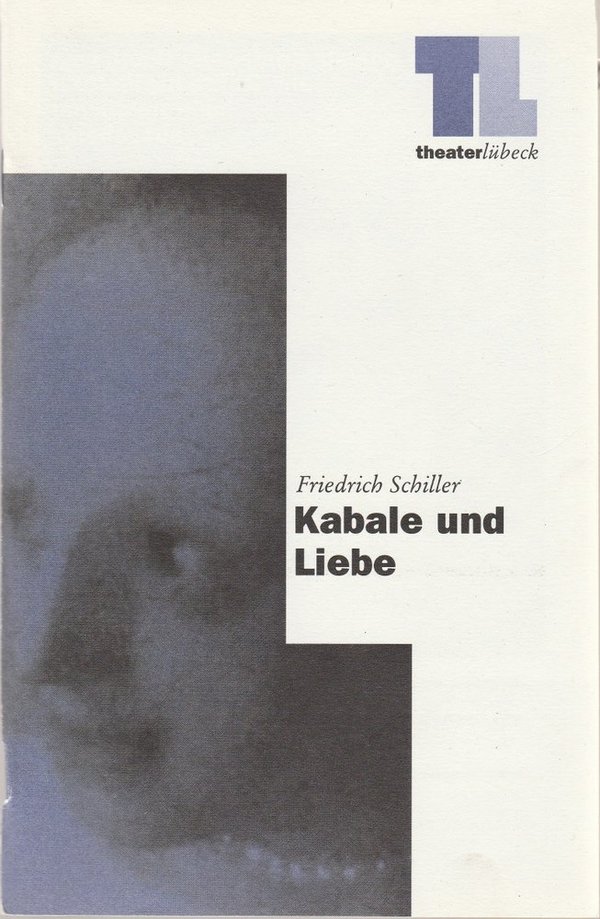Programmheft Friedrich Schiller KABALE UND LIEBE Theater Lübeck 1996