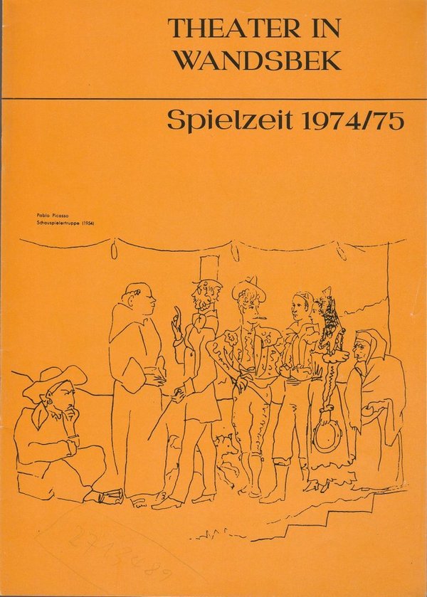 Theater in Wandsbek Spielzeit 1974 / 75 Spielzeitheft