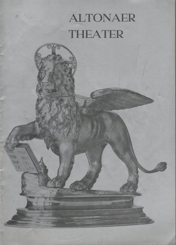 Programmheft William Shakespeare OTHELLO Altonaer Theater 1975