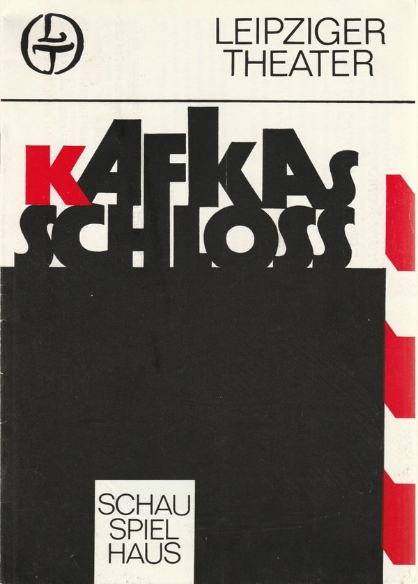 Programmheft Hans Michael Richter: KAFKAS SCHLOß Leipziger Theater 1983