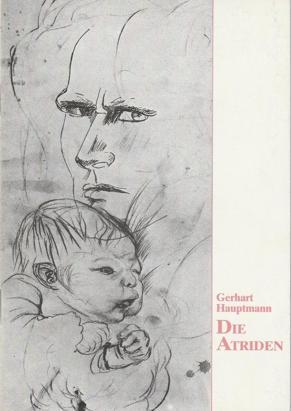 Programmheft Gerhart Hauptmann: DIE ATRIDEN Bühnen Bielefeld 1989