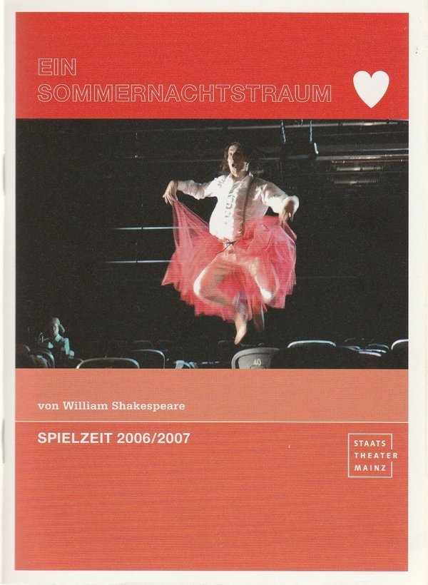 Programmheft EIN SOMMERNACHTSTRAUM William Shakespeare Staatstheater Mainz 2006