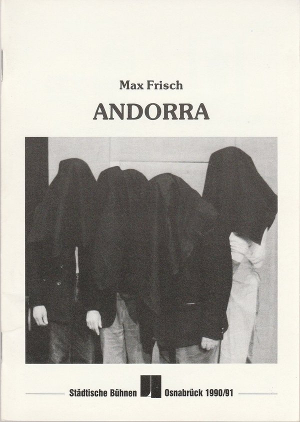 Programmheft Max Frisch ANDORRA Städtische Bühnen Osnabrück 1990