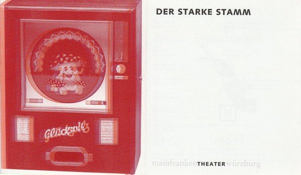 Programmheft Marieluise Fleißer DER STARKE STAMM Theater Würzburg 2001