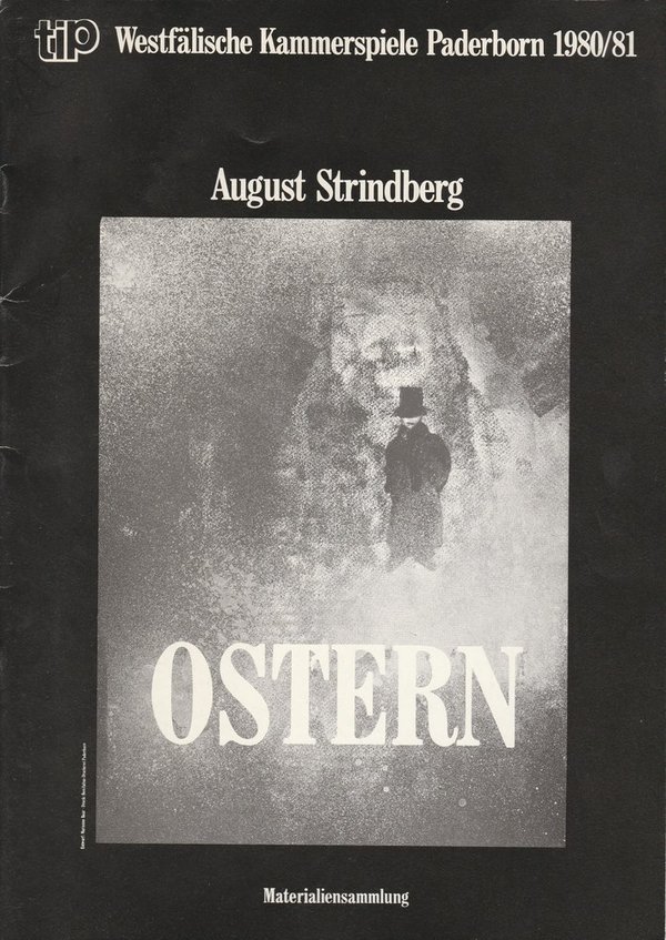 Programmheft August Strindberg OSTERN Kammerspiele Paderborn 1981