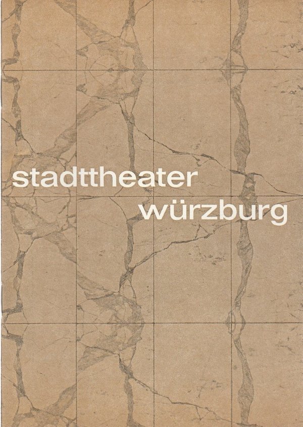 Programmheft DIE ELEKTRA DES SOPHOKLES Stadttheater Würzburg 1969