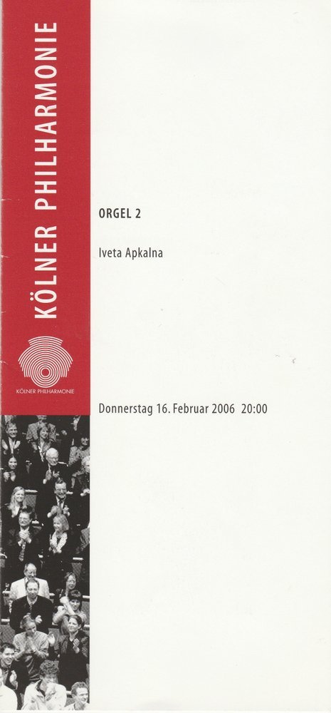 Programmheft KÖLNER SONNTAGSKONZERTE Kölner Philharmonie 2006
