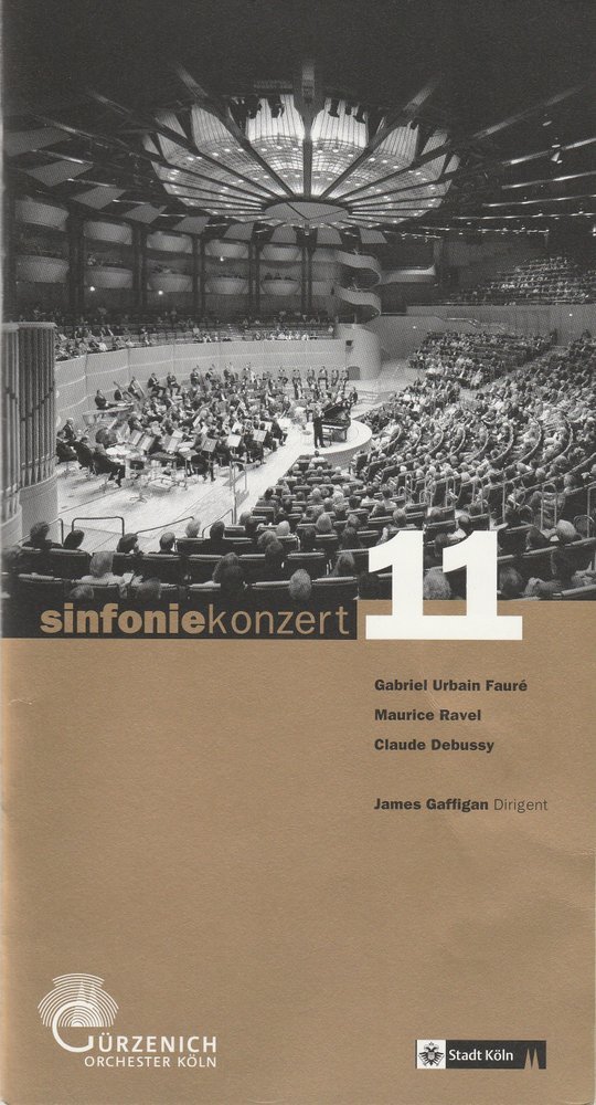 Programmheft SINFONIEKONZERT 11 Gürzenich-Orchester Köln 2008
