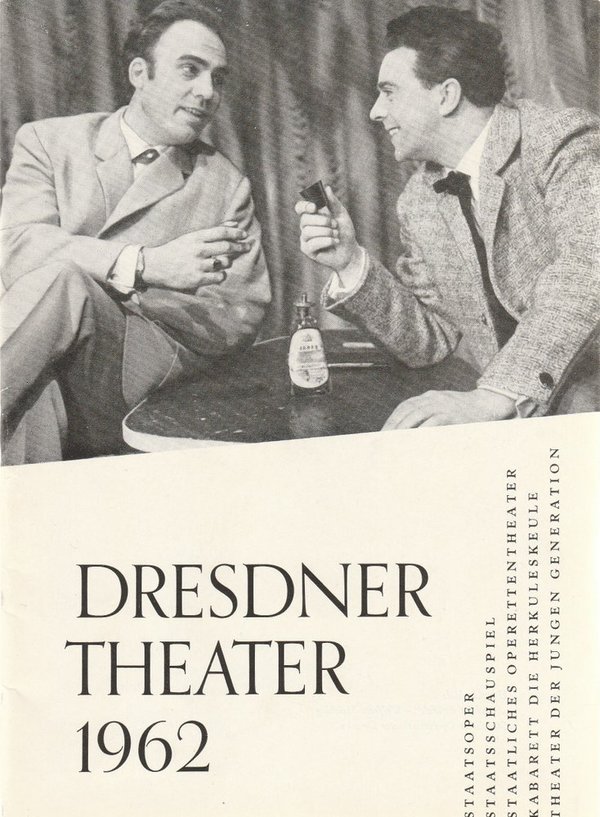 Programmheft DRESDNER THEATER  Spielzeitheft 1962