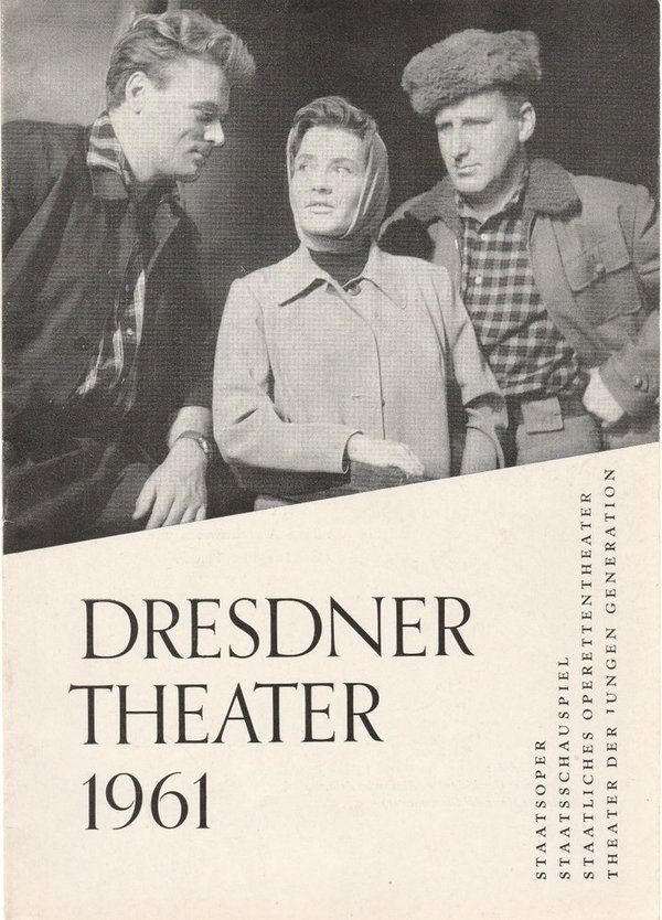 Programmheft DRESDNER THEATER Spielzeitheft 1960