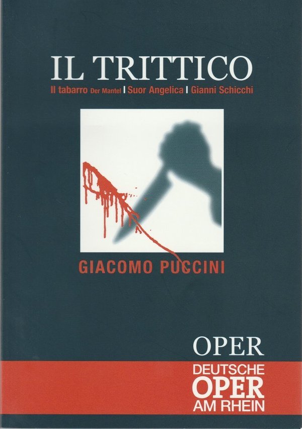 Programmheft Giacomo Puccini IL TRITTICO Opernhaus Düsseldorf 2003