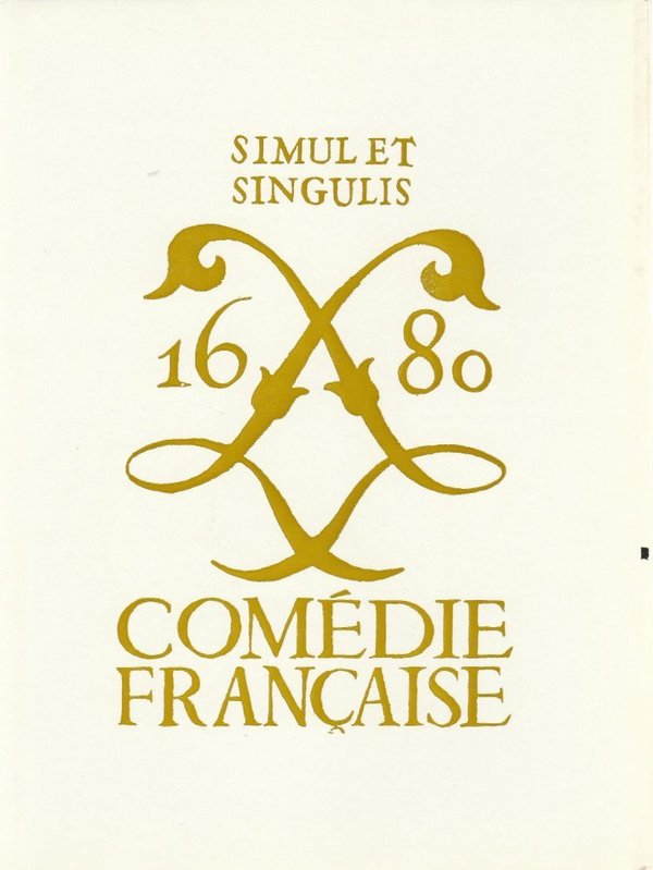 Programmheft Moliere DOM JUAN Comedie Francaise 1968