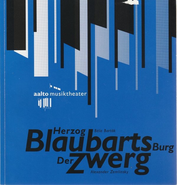 Programmheft HERZOG BLAUBARTS BURG / DER ZWERG Aalto Theater 1994