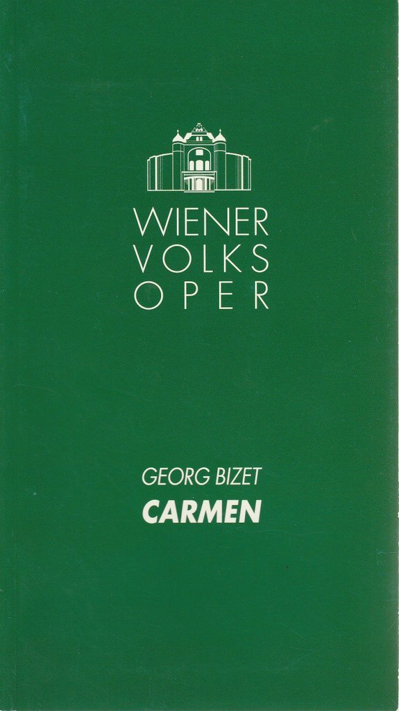 Programmheft Georges Bizet CARMEN Volksoper Wien 1995