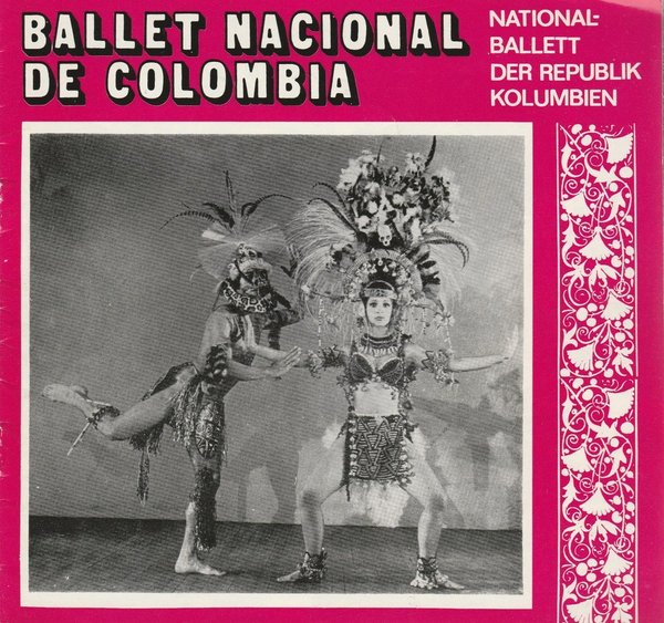 Programmheft BALLET NACIONAL DE COLOMBIA Berlin DDR 1980