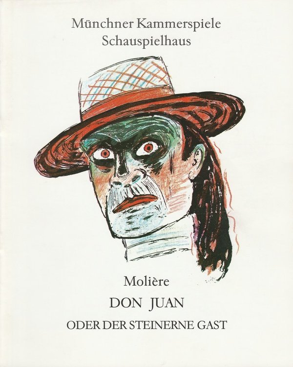 Programmheft DON JUAN von Moliere Münchner Kammerspiele 1991