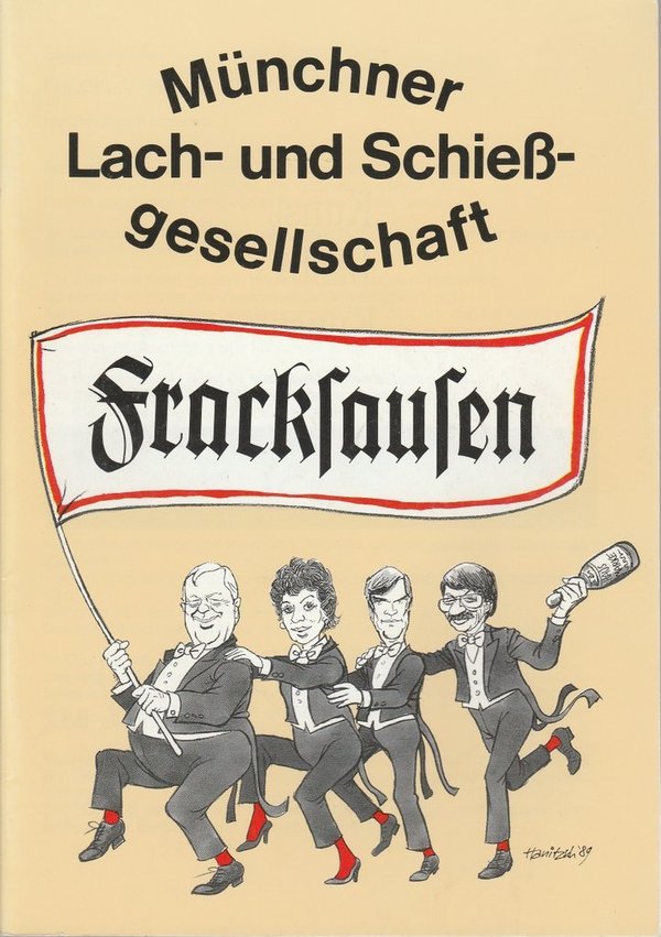 Programmheft FRACKSAUSEN 33. Programm Münchner Lach- und Schießgesellschaft 1989