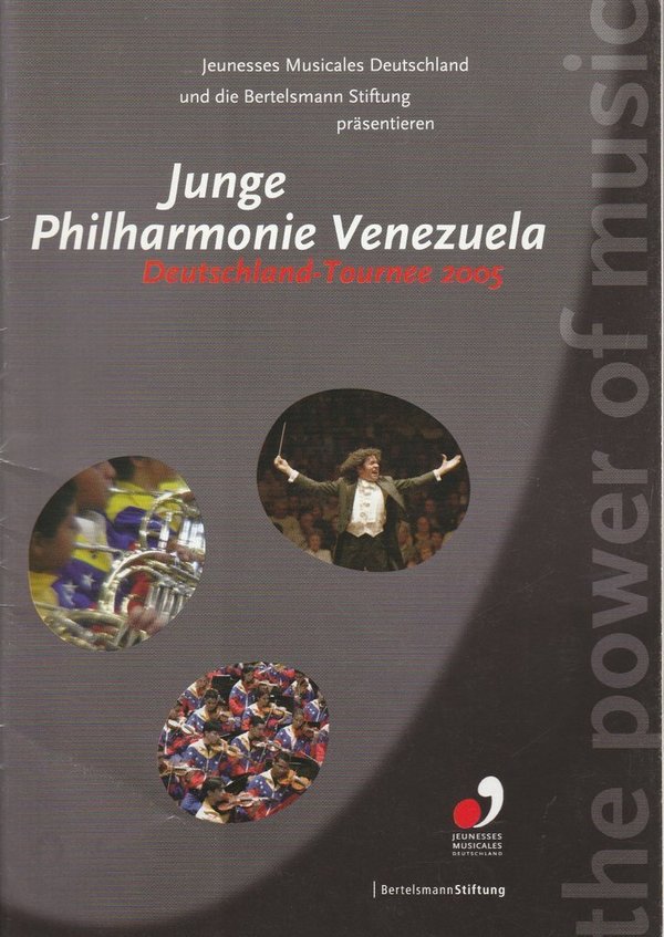 Programmheft JUNGE PHILHARMONIE VENEZUELA Deutschland-Tournee 2005