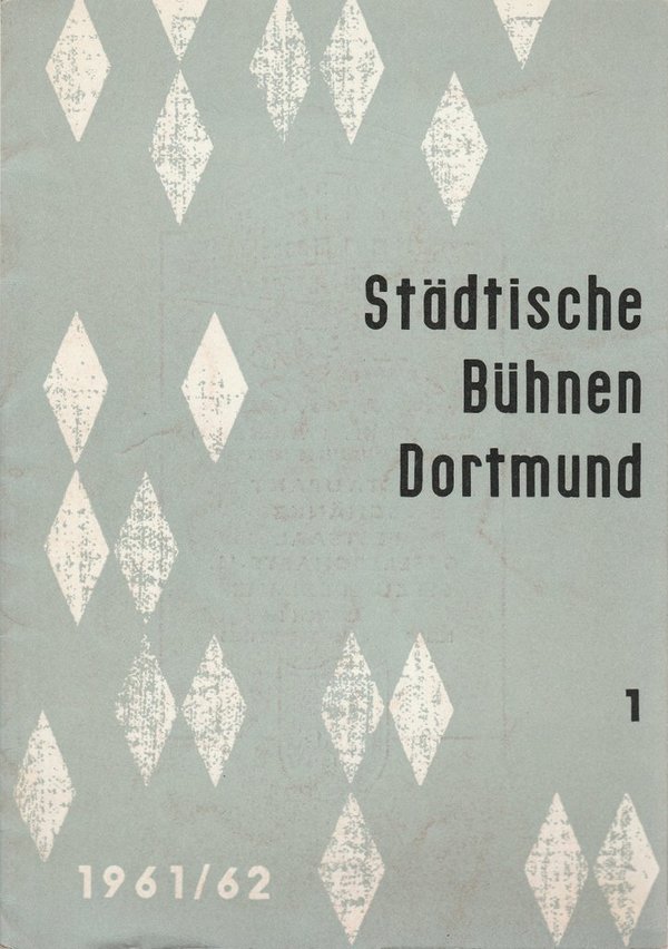 Programmheft Wolfgang Amadeus Mozart DON GIOVANNI Bühnen Dortmund 1961