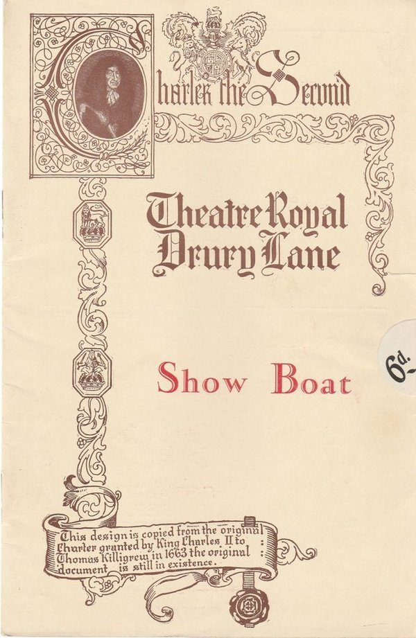 Programmheft Kern / Hammerstein SHOW BOAT Theatre Royal Drury Lane 1928