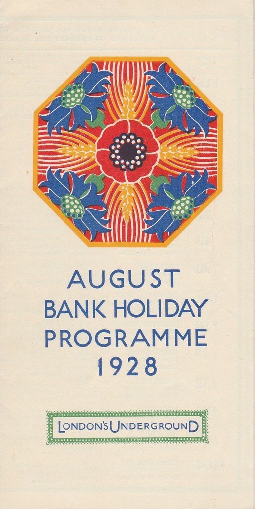 August Bank Holiday Programme 1928 by Motor-Bus to London´s Country