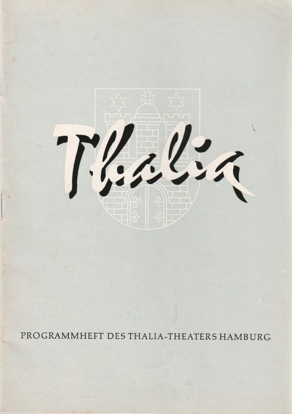 Programmheft William Douglas Home EIN MANN FÜR JENNY Thalia Theater Hamburg 1957