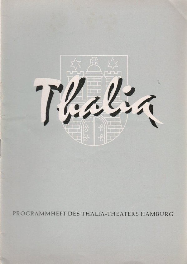 Programmheft Rex Frost KLEINES HOTEL Thalia Theater Hamburg 1956