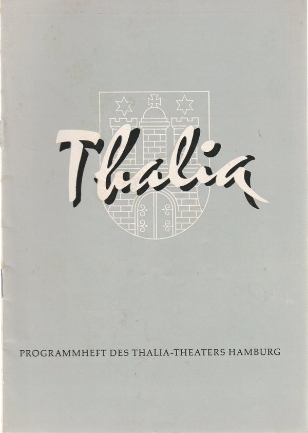 Programmheft Terence Rattigan DER SCHLAFENDE PRINZ Thalia Theater Hamburg 1958