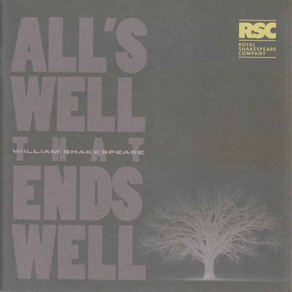 Programmheft William Shakespeare ALL´S WELL THAT ENDS WELL RSC 2003