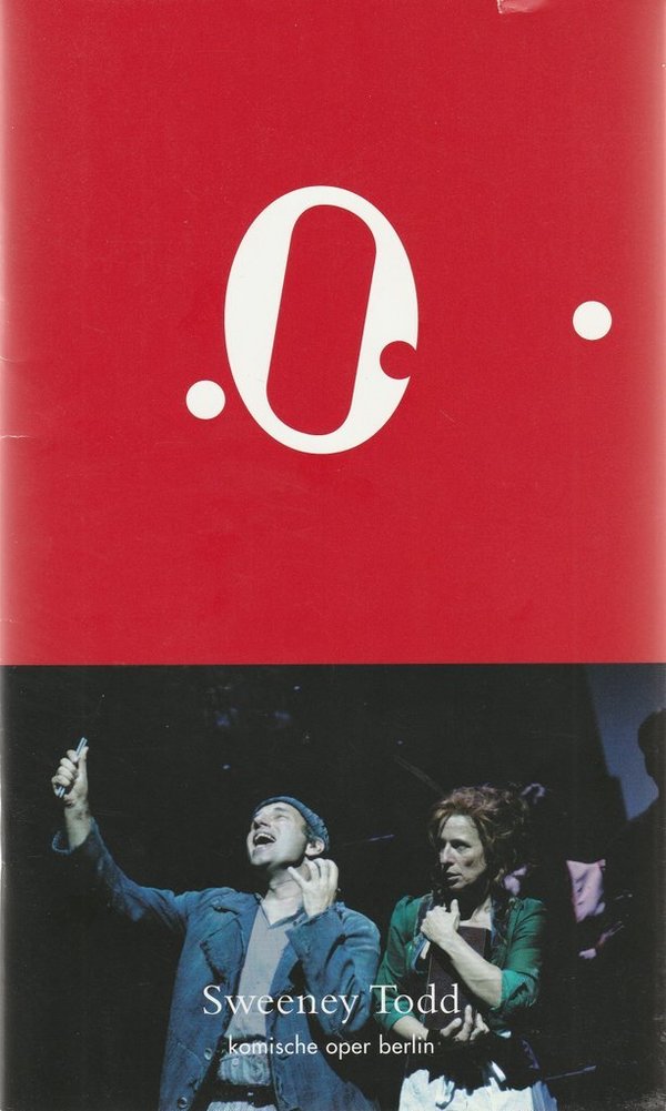 Programmheft Stephen Sondheim SWEENEY TODD Komische Oper Berlin 2004