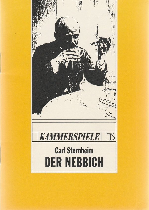 Programmheft Carl Sternheim DER NEBBICH Deutsches Theater Berlin 1992 N0107