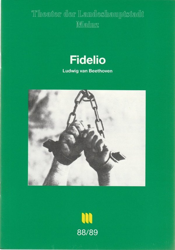 Programmheft Ludwig van Beethoven FIDELIO Theater Mainz 1988 N0107