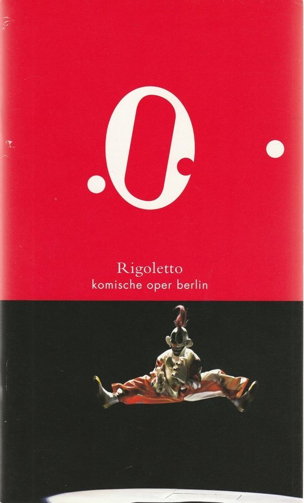 Programmheft Giuseppe Verdi RIGOLETTO Komische Oper Berlin 2009 N0107