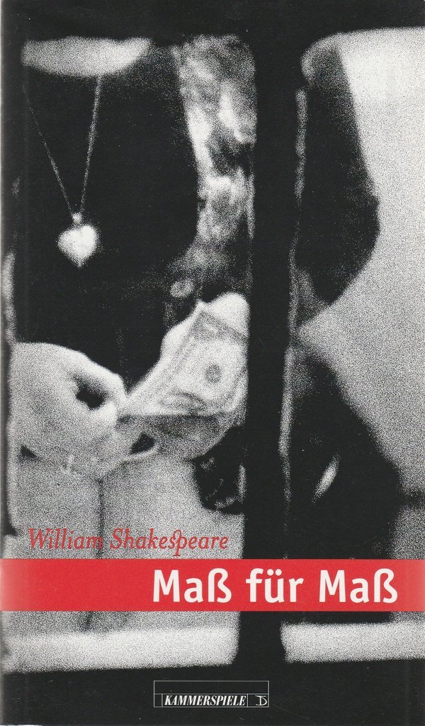 Programmheft William Shakespeare Maß für Maß Deutsches Theater 1998 N0107