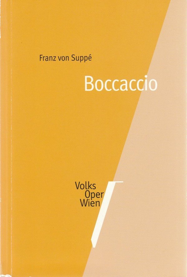 Programmheft Franz von Suppe BOCCACCIO Volksoper Wien 2003 N0107