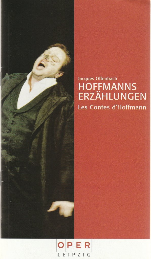 Programmheft Jacques Offenbach HOFFMANNS ERZÄHLUNGEN Oper Leipzig 2001