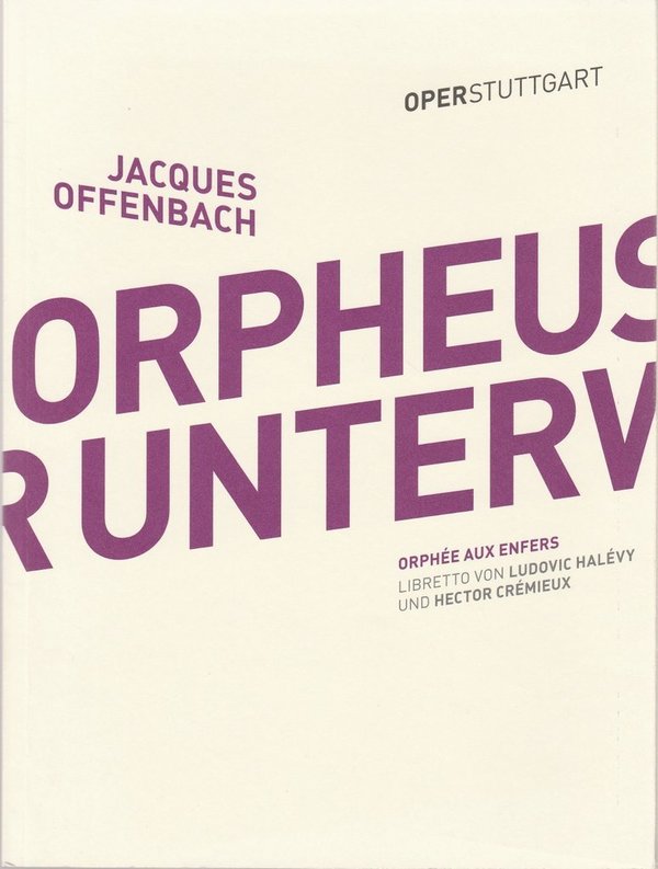 Programmheft Jacques Offenbach ORPHEUS IN DER UNTERWELT Oper Stuttgart 2016