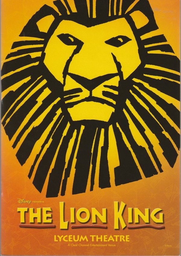 Programmheft Disney presents THE LION KING Lyceum Theatre London 2005