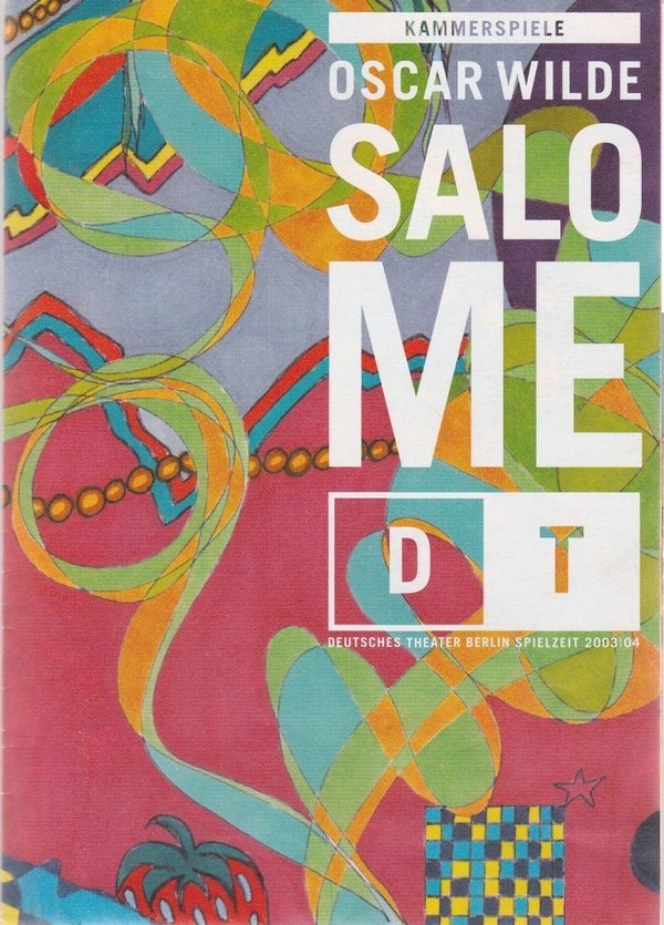 Programmheft Oscar Wilde SALOME Deutsches Theater Kammerspiele 2003