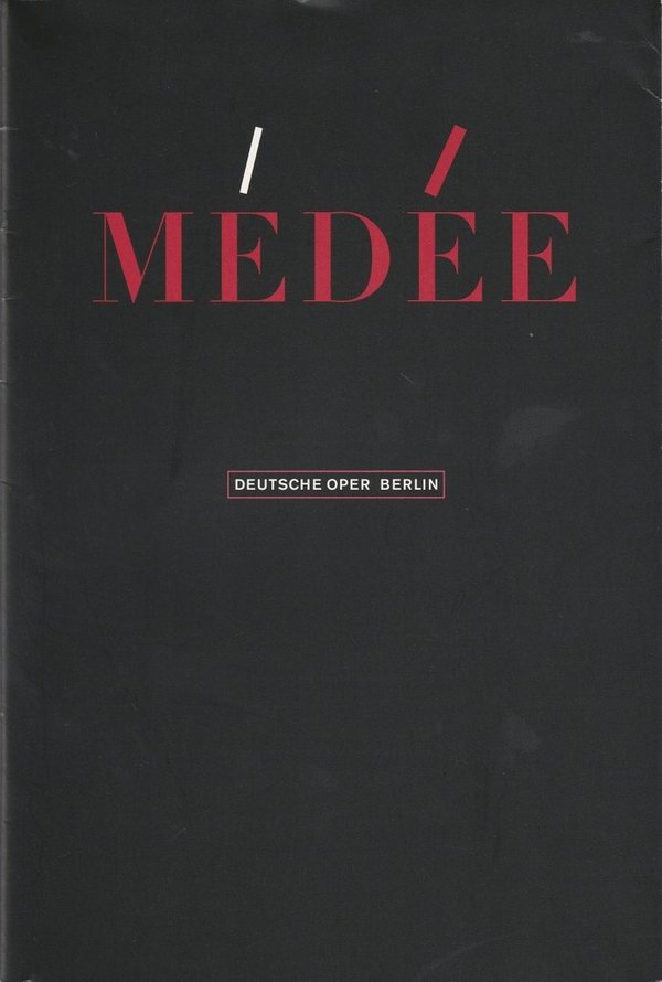 Programmheft Luigi Cherubini MEDEE Deutsche Oper Berlin 2002