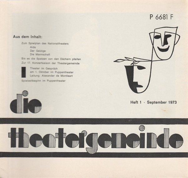 Blätter der Theatergemeinde für das Nationaltheater Mannheim 1 1973