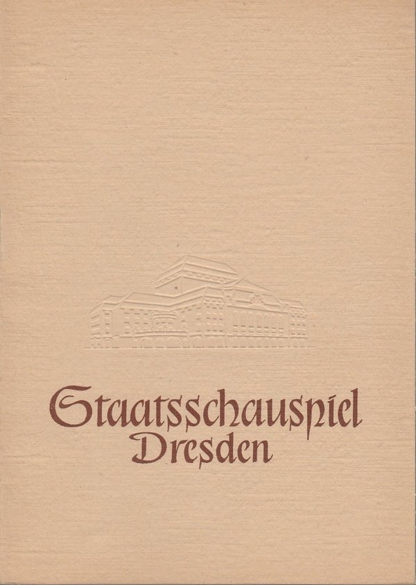 Wsewolod Wischnewski OPTIMISTISCHE TRAGÖDIE Staatsschauspiel Dresden 1957 141021