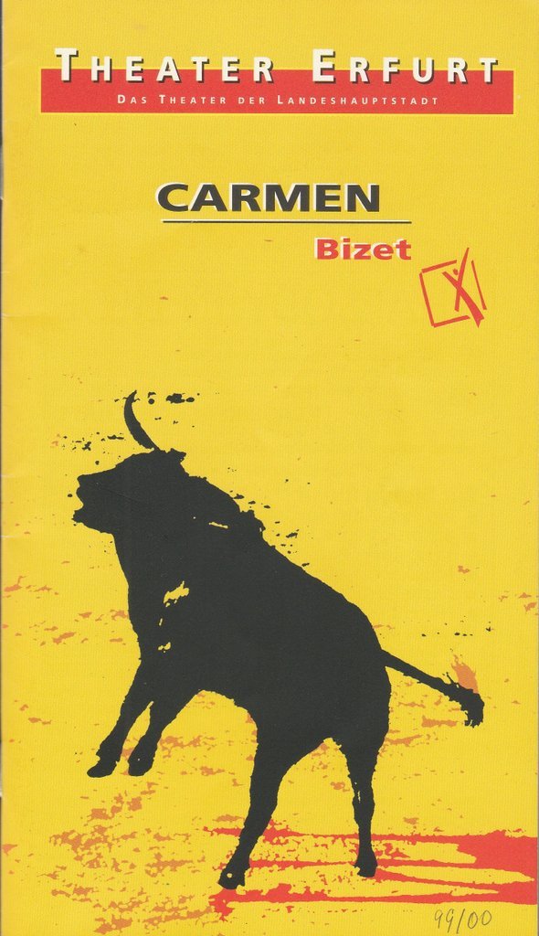 Programmheft Georges Bizet CARMEN Theater Erfurt 2000