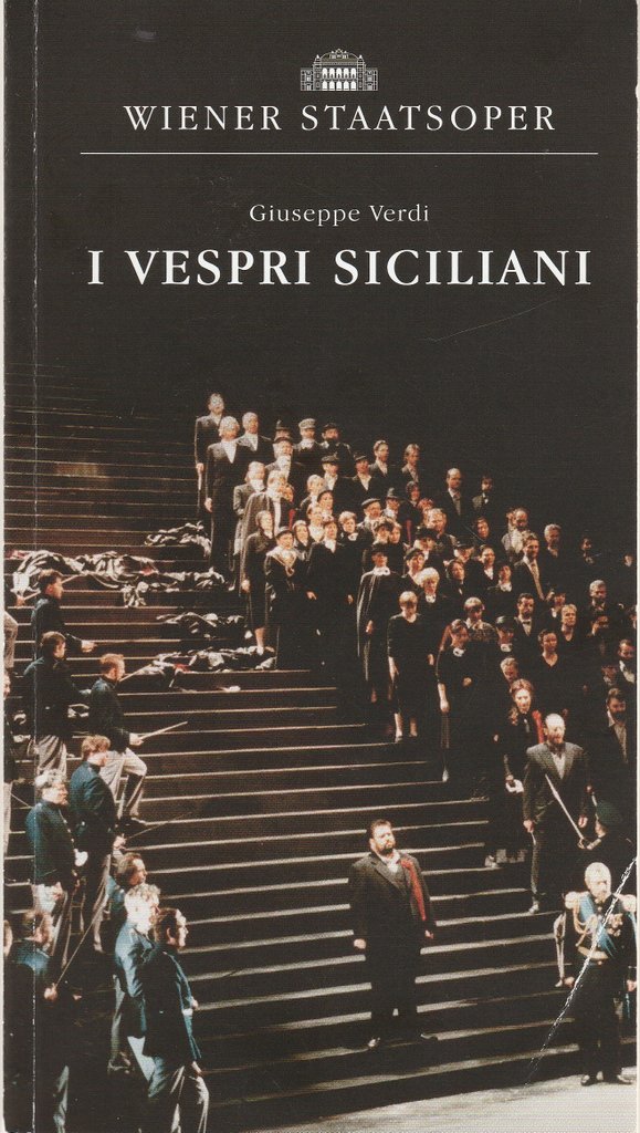 Programmheft Giuseppe Verdi I VESPRI SICILIANI Wiener Staatsoper 1998