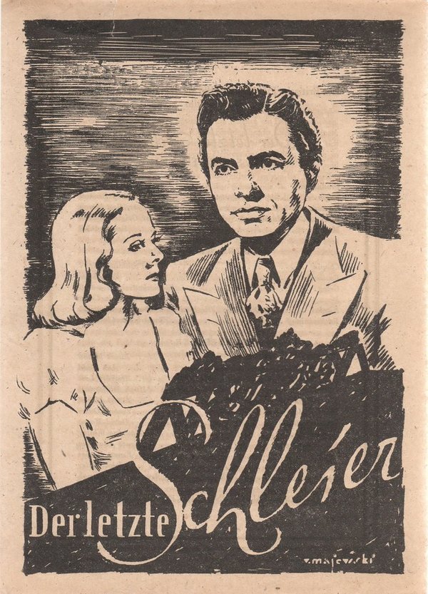 Programmheft DER LETZTE SCHLEIER Sydney Box-Ortus-Film 1946
