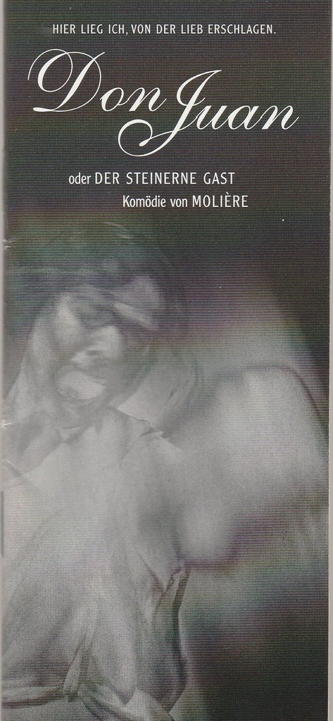 Programmheft Moliere DON JUAN Staatstheater Cottbus 2002