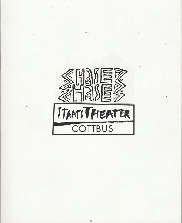 Programmheft Coline Serreau HASE HASE Staatstheater Cottbus 1993