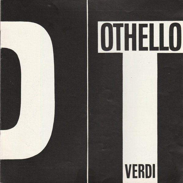Programmheft Giuseppe Verdi OTHELLO Theater der Stadt Cottbus 1984