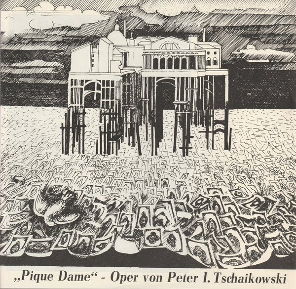 Programmheft Peter I. Tschaikowski PIQUE DAME Theater der Stadt Cottbus 1982